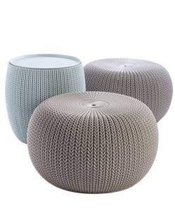 Keter 3-piece Cozy Urban Knit Outdoor Furniture Set