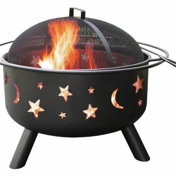 Landmann Black Big Sky Stars and Moons Firepit